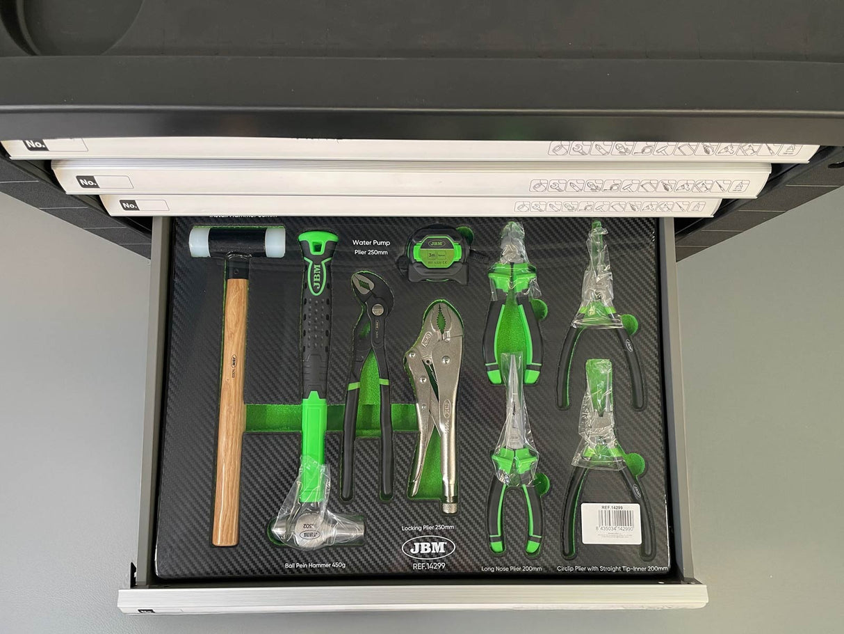 Værktøjsvogn med 177 stk. værktøj (JA1004TC)