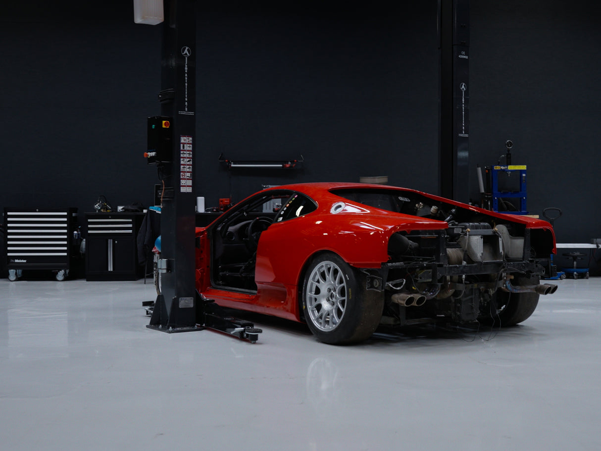 Guldpakke 11 - 2 Søjlet "Clear floor" Autolift - 4200kg. - Basic line (JA4200T-CF)