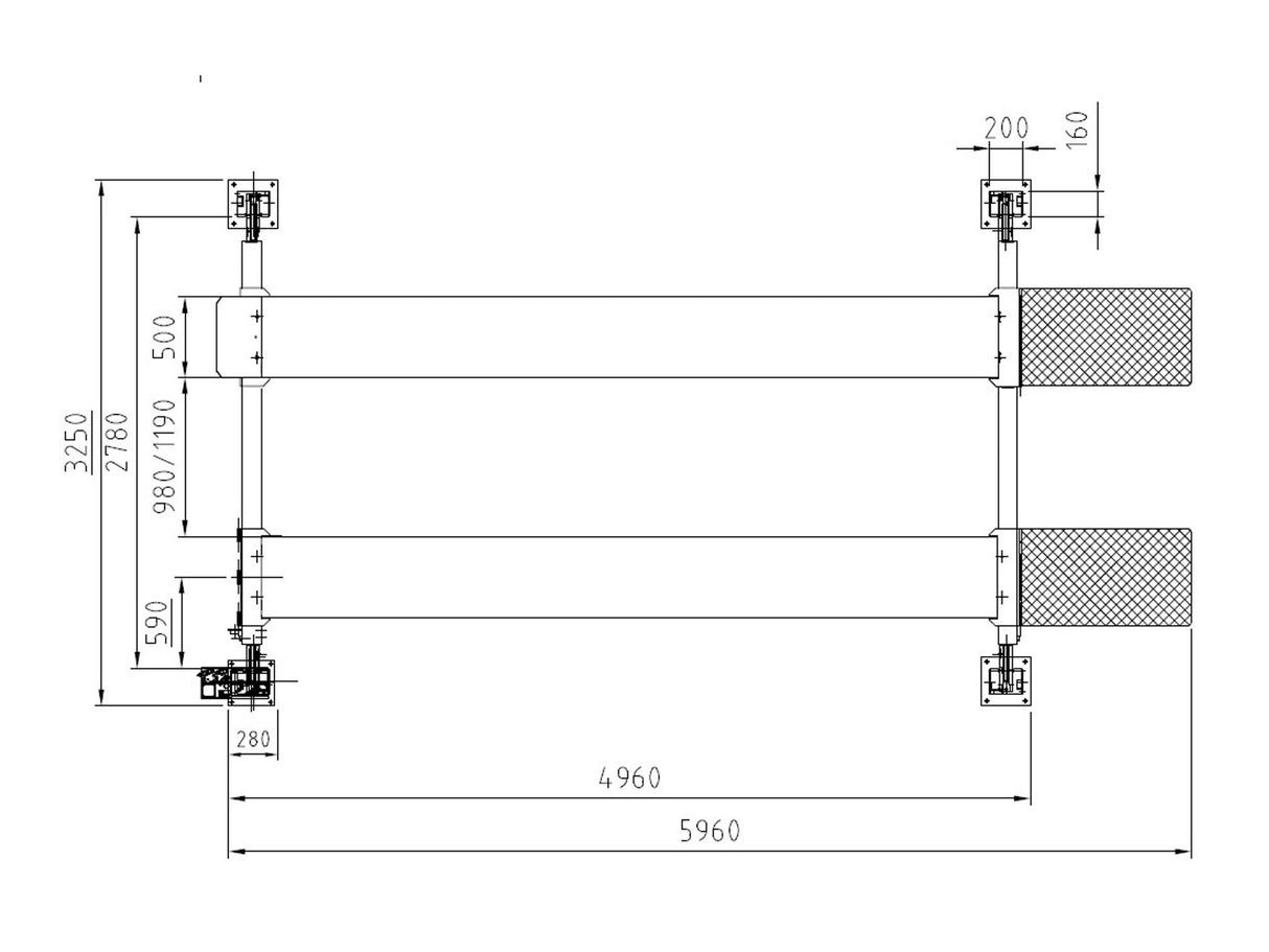 Consul - 4.45KL 4 Søjlet Autolift - 4500kg - (540401)