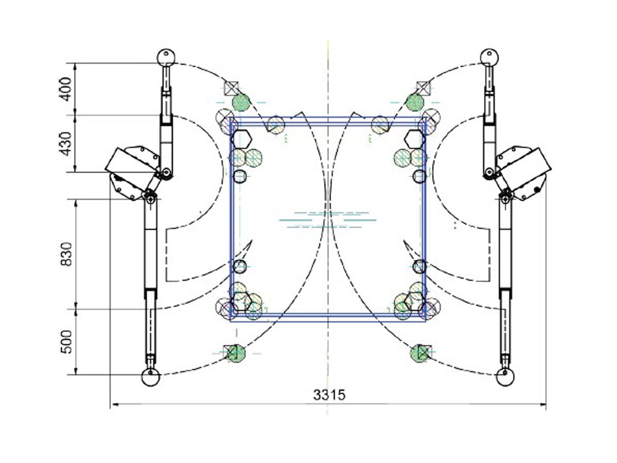 Consul - EL 2.30 2 Søjlet Clear floor Autolift - 3000kg - (654244)