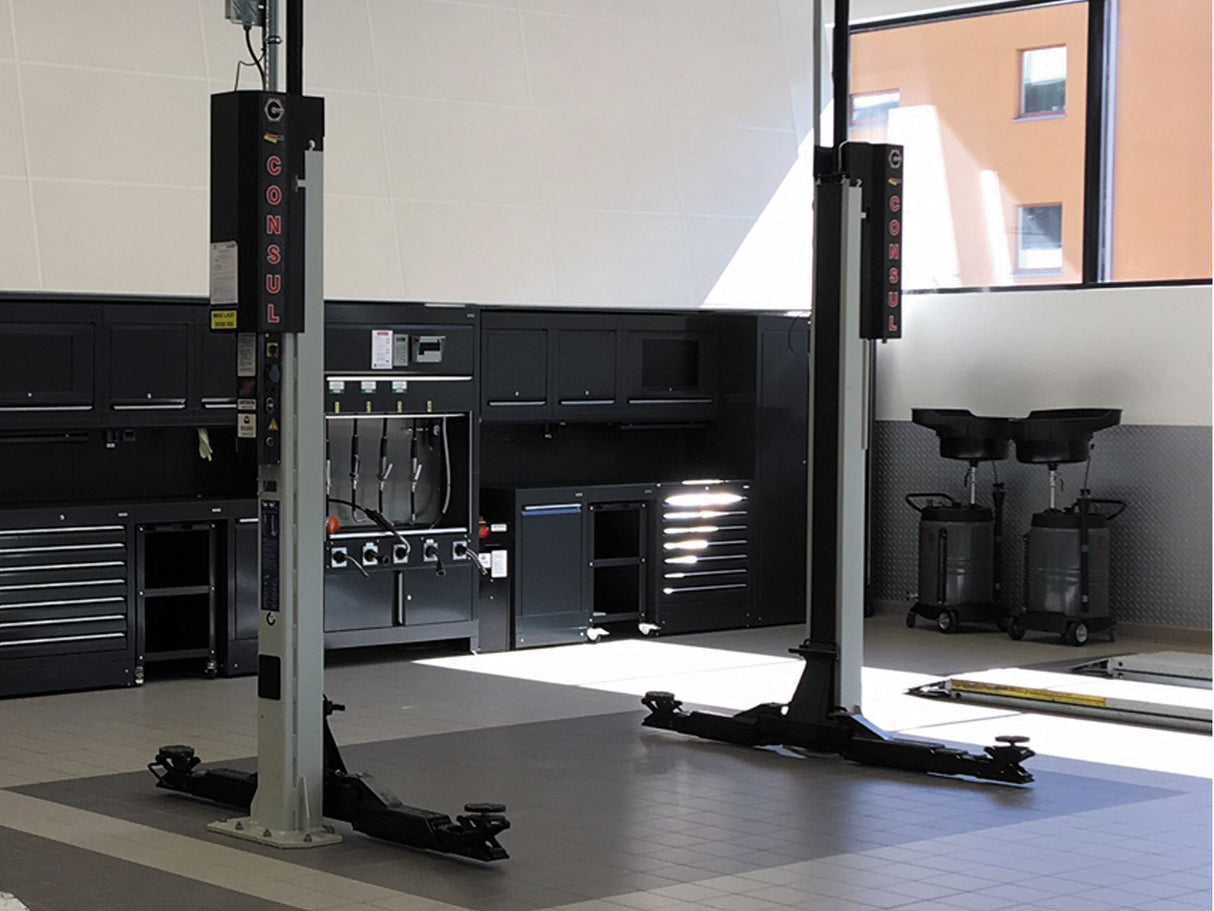 Consul - Premium EL 2.40 - 2 Søjlet Clear floor Autolift - 4000kg - (540609)