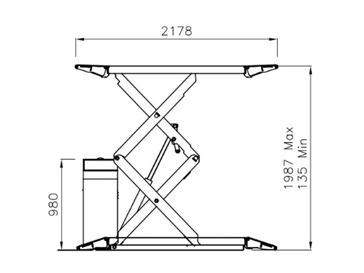 Werther - Stratos SR40 Fuldhøjde sakselift - 4000kg - (werSR40)