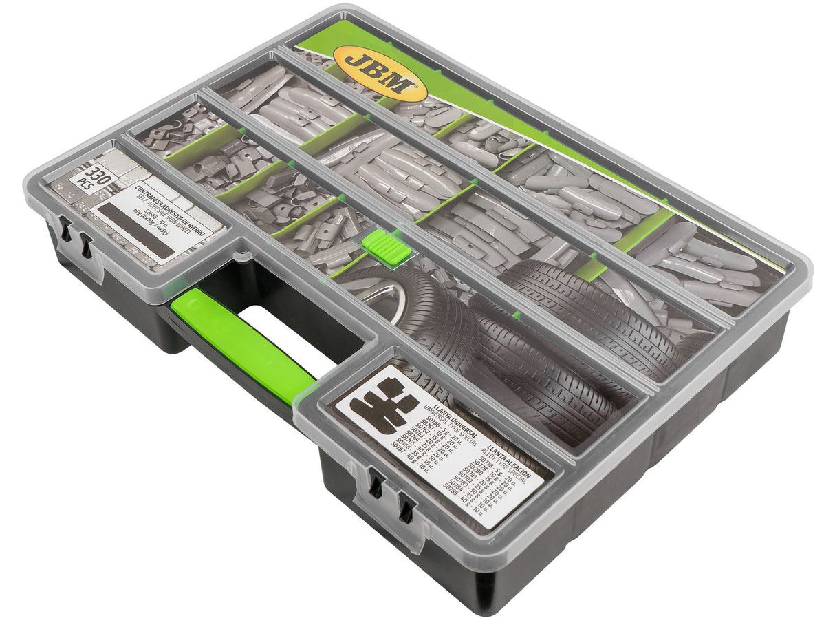 Afbalanceringsklods sortiment - 330 stk. (JA1104BW)