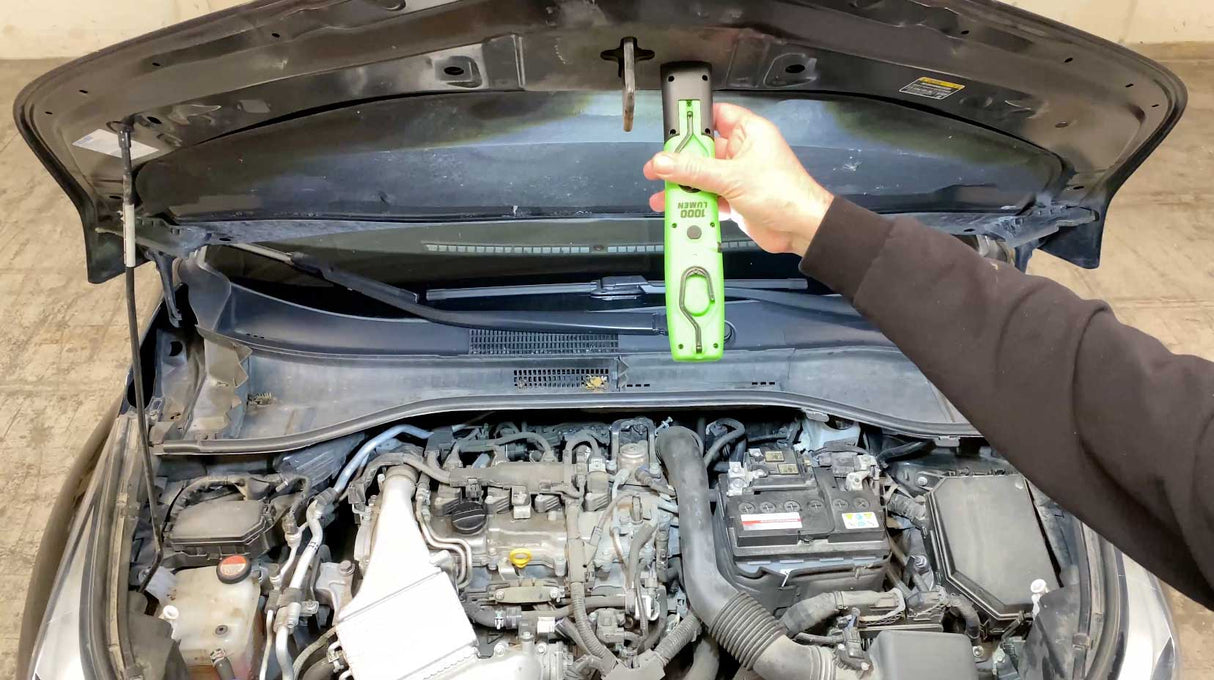 Kraftig LED Lampe med magnet-fod og kroge, 1000 Lm (54124)