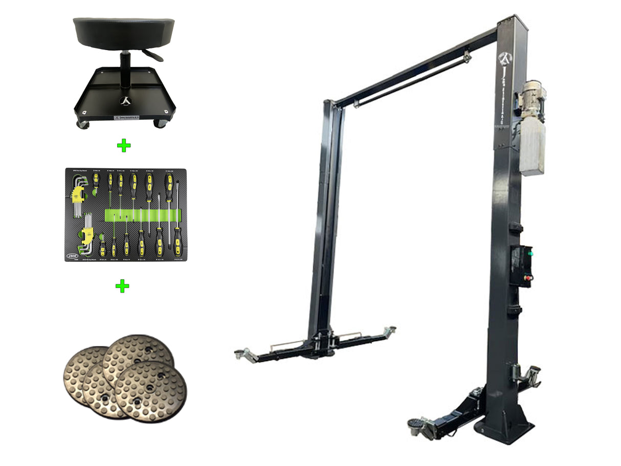 Guldpakke 11 - 2 Søjlet "Clear floor" Autolift - 4200kg. - Basic line (JA4200T-CF)