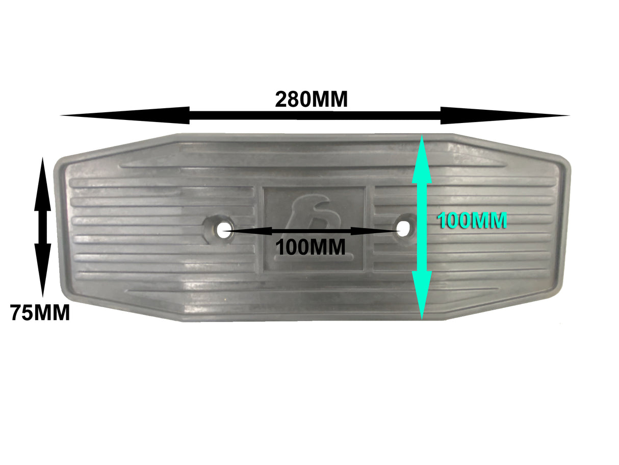 Gummi dør beskyttelse til 2 Søjlet autolift - Basic line (JA0011RB)
