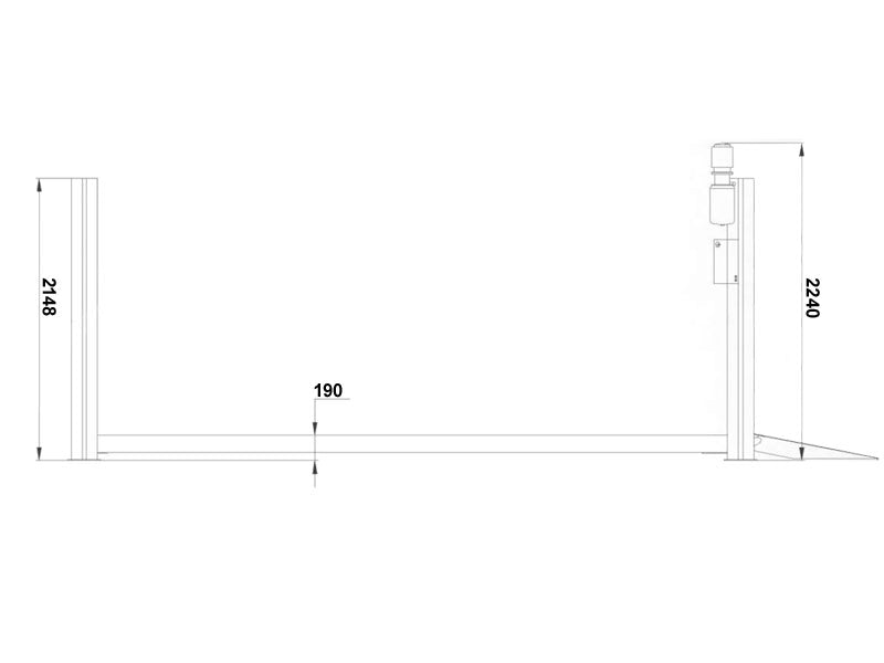 4 Søjlet Sporings Autolift - hydraulisk - 5000kg - Euro line (JA5000F-E)