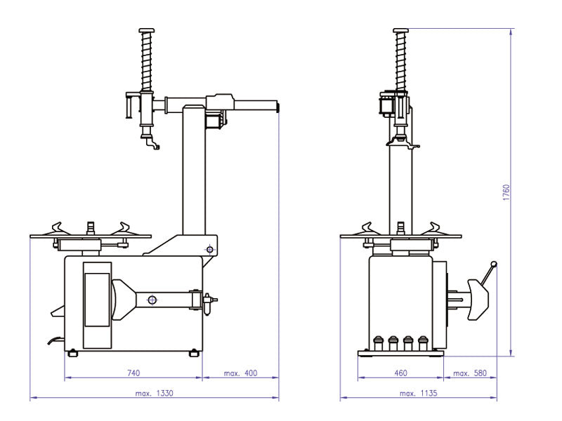 Dækapparat - Euro line (DWB-8-E)