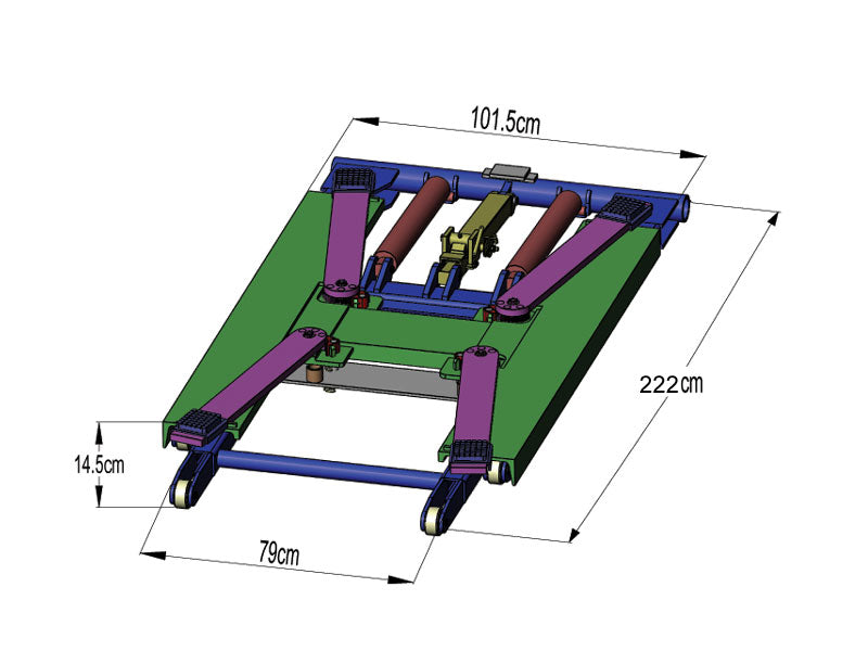 TILBUD - Mobil Sakselift - 2800 kg. - Basic line (JA2.8Mini)