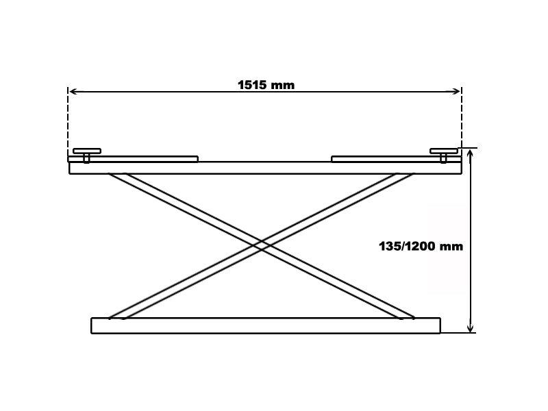 TILBUD - Mobil Sakselift - 2800 kg. - Basic line (JA2.8Mini)