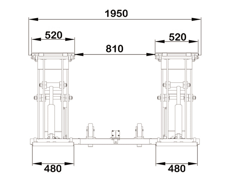 Guldpakke 9 - Saxlift / Sakselift Mobil Service - 3000 kg. - Basic line (JA3000S)