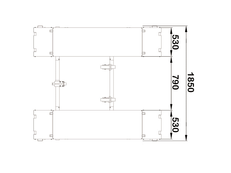 Saxlift / Sakselift Mobil Service - 3000 kg. - Euro line (JA3000S-E)