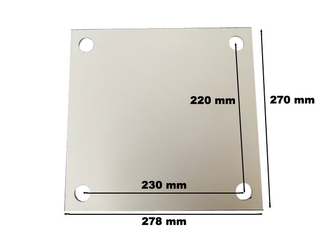 4 Søjlet lift sims bund plade (35000014)