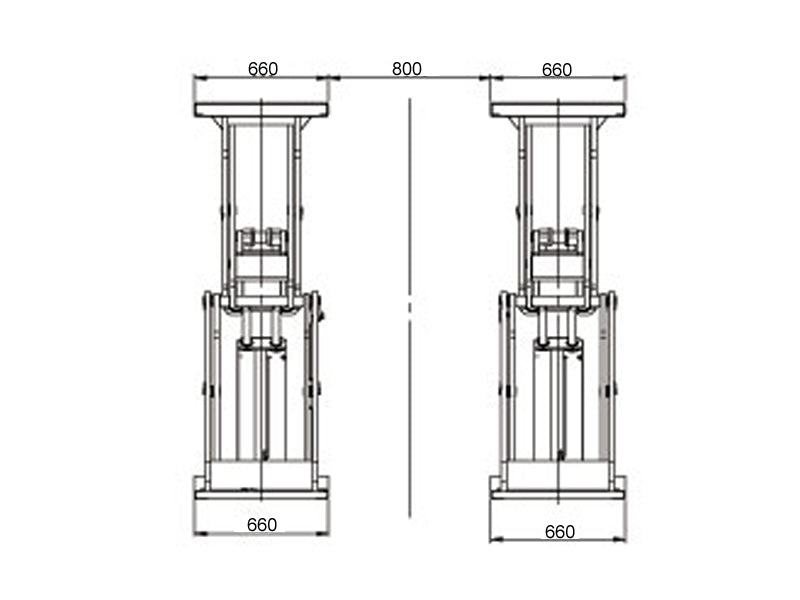 Saxlift / Sakselift nedbygning - 3800kg. - Basic line (JA6001S)