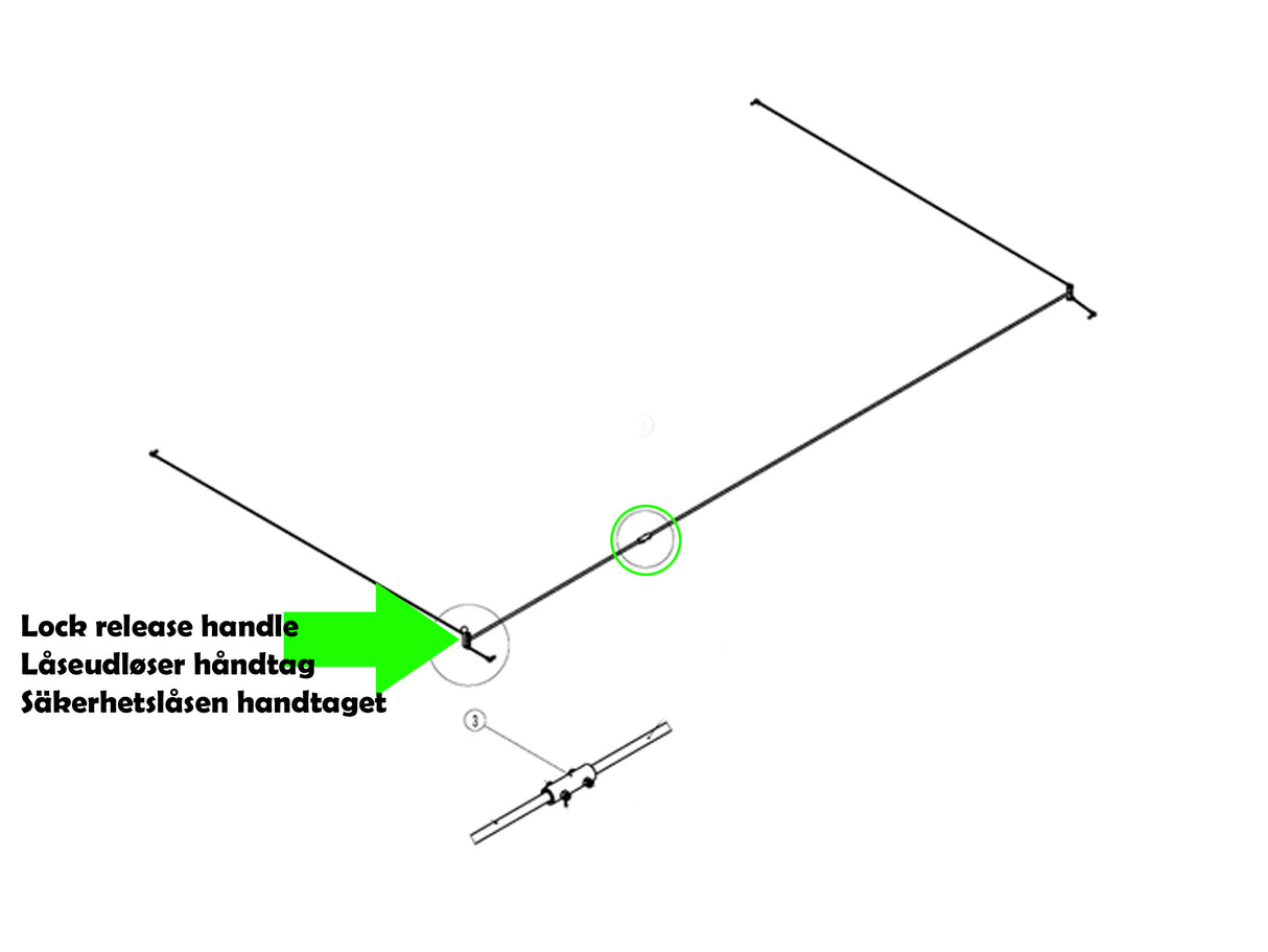 Låseudløser samlingsmuffe JA4000FP (32104F)