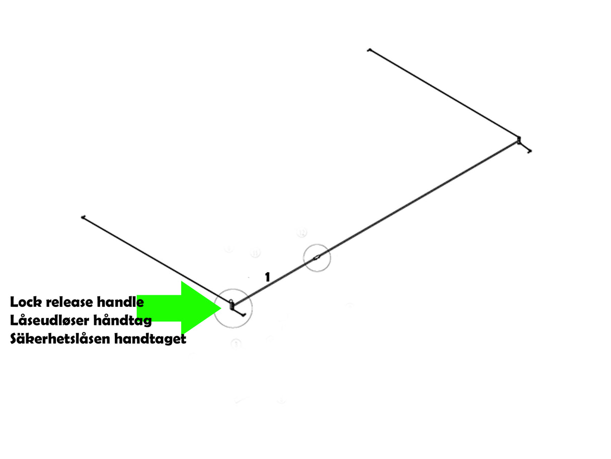 Låseudløserarm JA4000FP (JA4000FP-033)