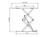Saxlift / Sakselift nedbygning - 3800kg. - Basic line (JA6001S)