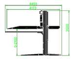2 Søjlet Parkeringslift - Basic line - Hydraulisk (JA2700PA)